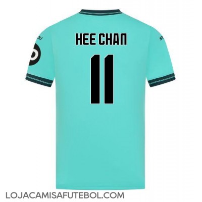 Camisa de Futebol Wolves Hee-chan Hwang #11 Equipamento Secundário 2025-26 Manga Curta Camisa de Futebol Wolves Hee-chan Hwang #11 Equipamento Secundário 2025-26 Manga Curta
